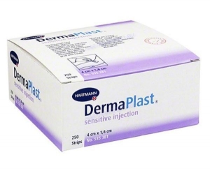 Náplast DermaPlast inject. sensitive 4x1,6cm á250ks